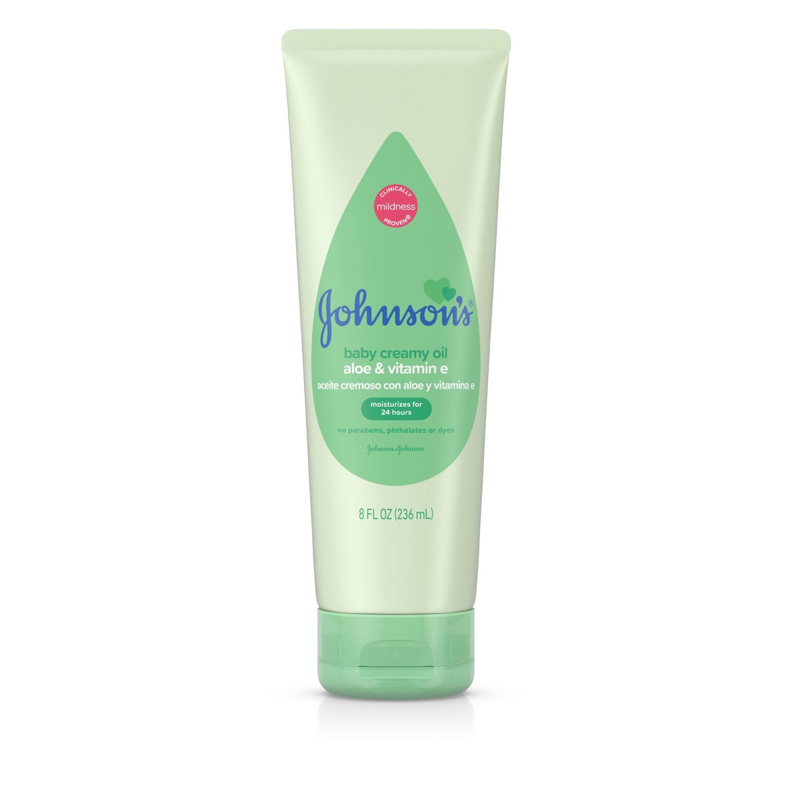 Johnson's Creamy Oil Moisturizing Baby Body Lotion, 8 fl. oz